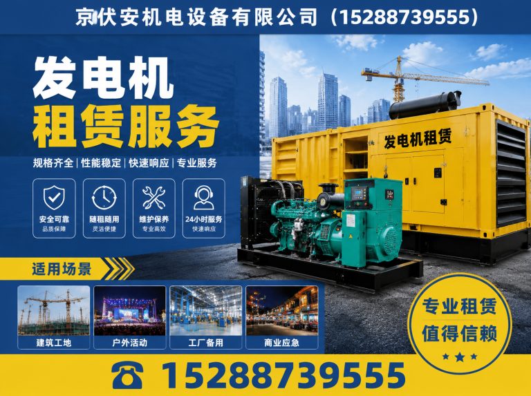 三门峡发电机租赁展示图